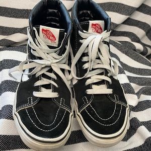 VANS Sk8-Hi Black & White Shoes
